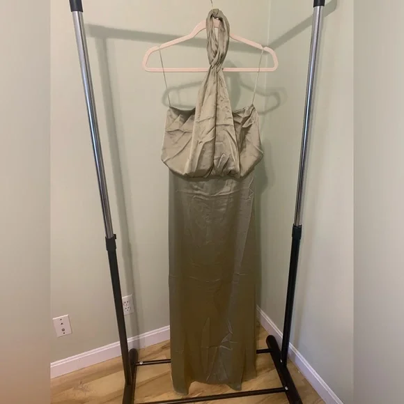 espresso brown maxi dress Satin Bridesmaid Dress Prom Dress Brown XXXL Billie Espresso by Grace Loves Lace